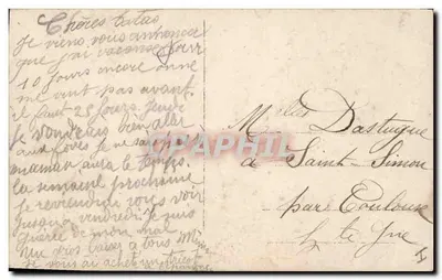 Niña que sostiene un cerdo — escena de estudio — K.L.V. Bp 1901 — Reverso