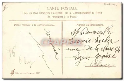 Pigement d'Avril — 1º de Abril — K.F. corveze, Paris, série 1125 — Verso