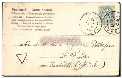 Donna e maiale — Buon anno — Marthe, n°784 — Verso