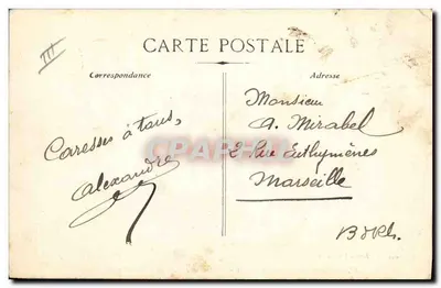 Manobras nas Alpes - Chasseurs Alpins - A Grande Halte — Edição Arnault Villefranche-sur-Mer, n°73 — Verso