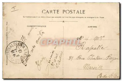 Artilharia de campanha em manobras — Aux Grands Prés de Levens — Édition Gilletta, fot., Nice — Verso