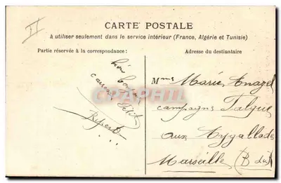 Nas Alpes — Manobra de uma Bateria Alpina — Edição Artística J. Benoît fils, Grasse — Verso