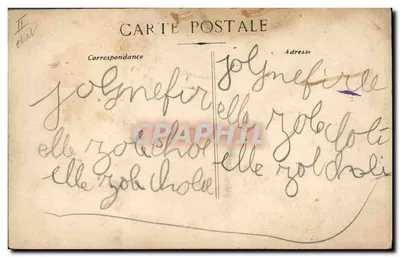 Imperador alemão — caricatura da aviação alemã em 1914 — Fototipia R. Roure, Marselha — Verso