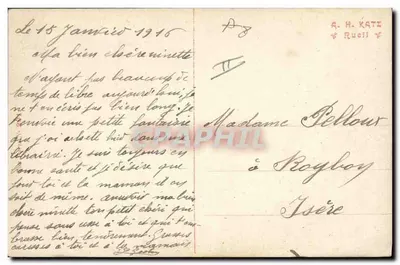 Guillaume pleure — Joffre rit — dessin d'Albert Beerts — Verso