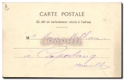 Spektakl w Béziers — opera w trzech aktach M. Dieulafoy, muzyka Camille Saint-Saëns — Fot. M. P. — 1905 — Rewers