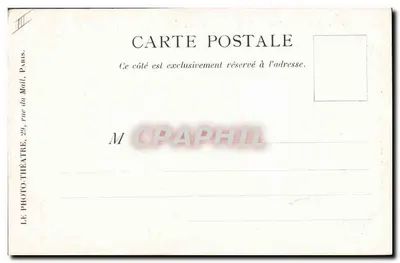 Bilet do mieszkania — vaudeville w 3 aktach autorstwa MM. A. Mars i Kéroul — Teatr Folies-Dramatiques, seria 28 — Rewers