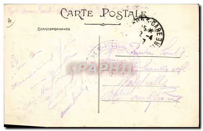 Mulher com touca e jaboto de renda — Nos Tourangelles — A.P. n°309 — Verso