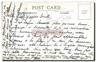 Bilhete postal antigo Fantasia Ilustrador Donald Mc Gill Crianças — Verso