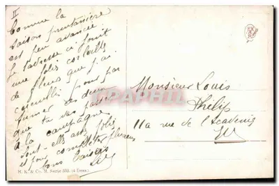 Bukiet mleczów — M. Billling — H. K. & Co. M. Série 538 — Rewers