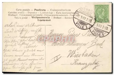 Portret Schopenhauera — seria B 203 — wydawca nieznany — Rewers