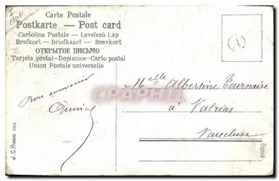 Poszukiwacz skarbów — mały anioł i świnia — J.C. Paryż — Rewers
