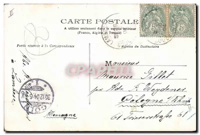 Bambino con maiale — Buon Anno 1905 — A. Weydener — Verso