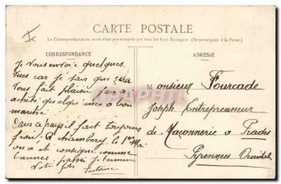 Chasseurs Alpins wspinający się na przełęcz — E. Reynaud, wydawca Chambery, n°1738 — Rewers