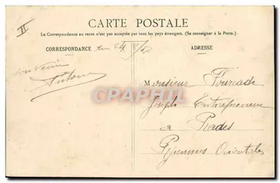 Fronteira França-Itália - Poste-Vigie — E. Reynaud Editor, n°1269 — Verso