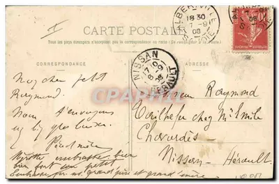 Lago Alpestre — vista alpina com caminhantes — E. Reynaud, Champery — Verso