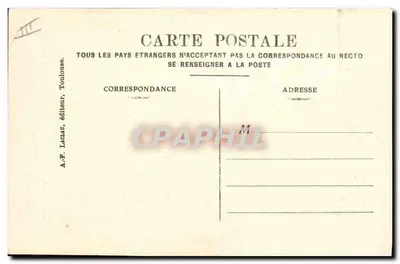 La GUERRE — N° 11 — A.F. Laclaud, Toulouse — Verso