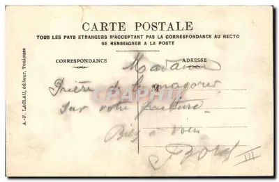 A GUERRA. — N° 18 Regulamento de Contas — A.-F. Laclau, Toulouse — Verso