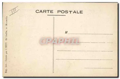De Boches bij hun eigen huis — Serie I — Uitgegeven door L'HUY, Bd Baille, Marseille — Achterkant