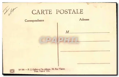 A outra trincheira — Sujeito: soldados em uma trincheira — editor P. J. Gallais e Cie, n° 154 — Verso