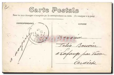 As Banhistas — Reprodução do quadro de J. Vernet — Edição de PARIS-THÉÂTRE — Verso