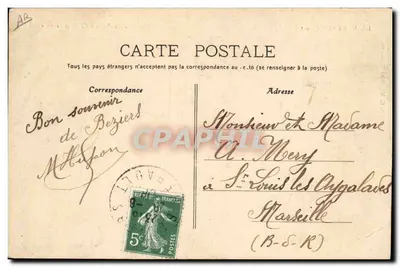 La Vestale (ato) — espetáculo nas Arênes de Béziers em 1906 — Editores Parisienses — Verso