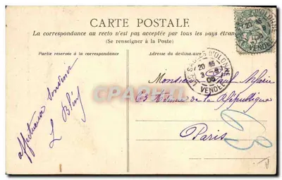 Les Sables-d'Olonne — La tierra de los precios de belleza — Edición Artaud-Nozais, Nantes — Reverso