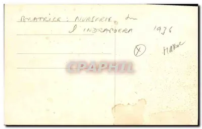 Crianças brincando no convés de um navio — L'Indrapoera — 1936 — Verso