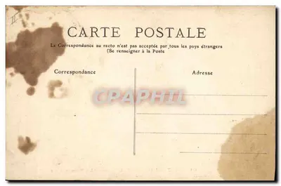 Château-Thierry — La Marne i promenady — Fototypia A. Rep & Filliette w Château-Thierry, kolekcja R.F. n°48 — Rewers