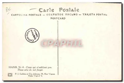 Die, die nicht vergessen — HANSI Nr. 4 — P.J. Gallais et Cie, Paris — Rückseite