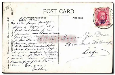 Frau im Badeanzug — Verlag Inter-Art Co., Serie 'Comique' — Nr. 6297 — Rückseite