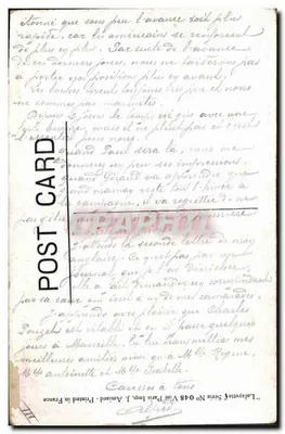 Kinder in einer gepflasterten Straße — verwundeter Soldat — Verlag La Fayette, Serie N° 048 — Rückseite