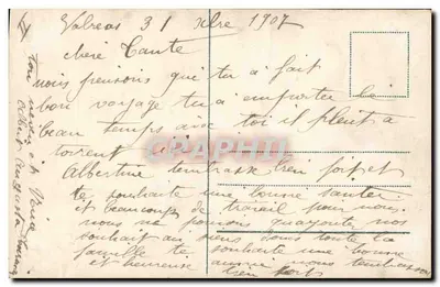 Menina com um violino e um porco — editor não identificado — Verso