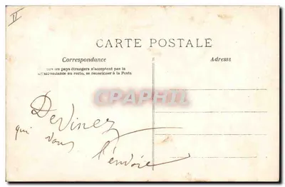 Homme avec deux cochons — scène de printemps — éditeur A. N. PARIS, n° 523 — Verso