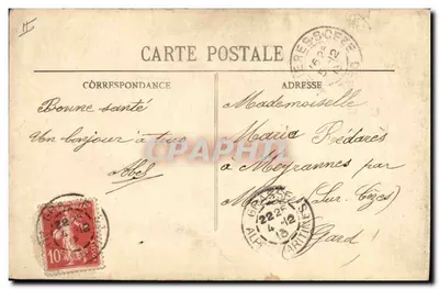Chasseurs Alpins — 83ème Bataillon, 6ème Compagnie, 913e Chasse — éditeur non visible, n° de série 844 2 — Verso