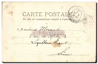 Chasseurs Alpins w marszu zimowym — Wspinaczka na Przełęcz Ayes, Massif de la Chartreuse — Papoteria des Alpes Eug. Robert, Grenoble — Rewers