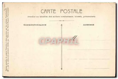 Tranchée de l'Alène en Champagne — dessin de F. Montagne — éditeur : Petit Paquet Vauchluisien — Verso