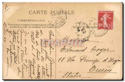 Stary Teatr w Orange — Citharis (I Akt) — Fototyp F. Davoine — nr 1812 — Rewers
