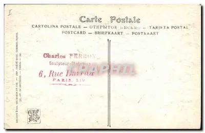 Statua Ch. Perron — Salony Paryża — André Theuriet — Rewers