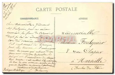 Sablaïse — Mulher sorridente montando um jumento — Edição das Novas Galerias N° 111 — Verso