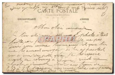 Het groente- en fruitmarktje bij het Hotel (Pendant) — Vve Buisson, uitg., La Roche-sur-Yon — n° 1438 — Achterkant