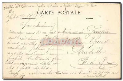 Mulher em traje de pescadora — Sables-d'Olonne — Lucien Amiaud, n°4074 — Verso