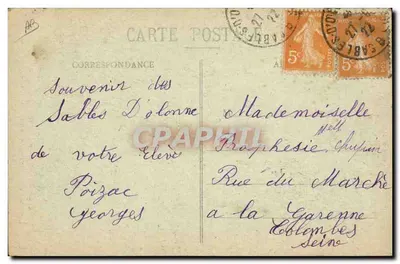 Hoed en kleding van de Vendée — Luçon, Chaillé-les-Marais, L’Hermenault, Mareuil-sur-Lay, Les Moutiers-les-Mauxfaits (Hoed genaamd La Cabanière) — Collectie A. Robin, Fontunny-le-Côme — Achterkant