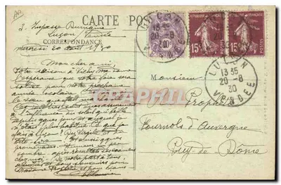 Coiffe et Costume Vendéens — Coiffe dite Bonnet rond — Collection A. Robin, Fonteauy-le-Comte — Verso