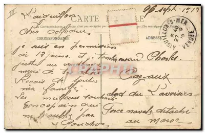 Acconciature vendesi - La Cabanière - Lucien Amiaud, Les Sables-d'Olonne - N° 274 — Verso