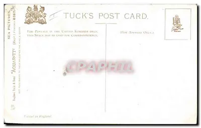 Embarcação a vapor em uma tempestade — Tuck's Post Card, série 6267 — Verso