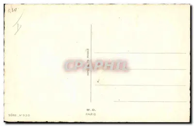 Crianças brincando com um bolo de Natal — Feliz Natal — M.D. Paris, Série N°920 — Verso