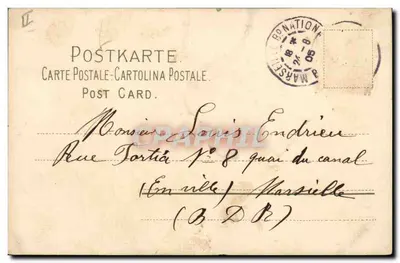 Bouquet of Violets — Meister & Bach, Leipzig, Series 1010 — German Edition — Back