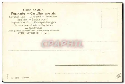 Flores de maçã — ilustração — União Postal Universal, Gruppe 2 — Verso