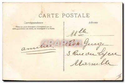 Mulher em vestido de estilo Art Nouveau — 'Stéphane' — A.N. Paris, n° 965 — Verso