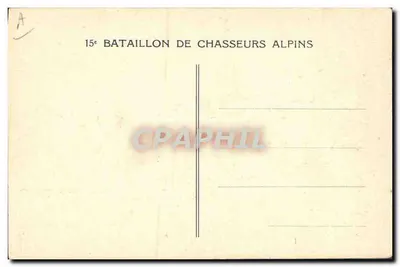 Soldado da 15e Batalhão de Caçadores Alpinos — E. Giffard — Verso